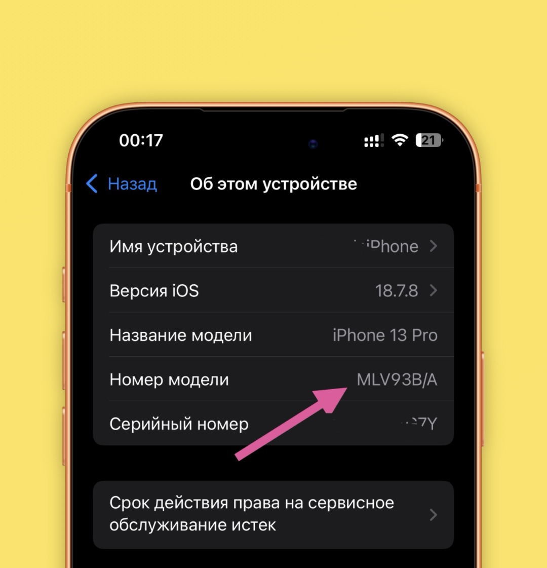 проверка номера модели iPhone - поддерживает ли eSIM