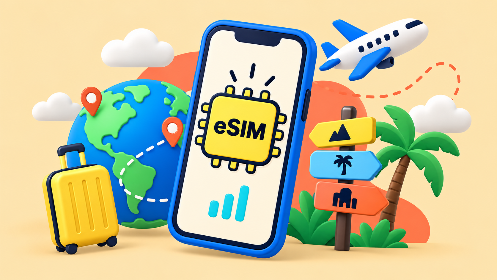 что такое туристическая eSIM для поездок за границу